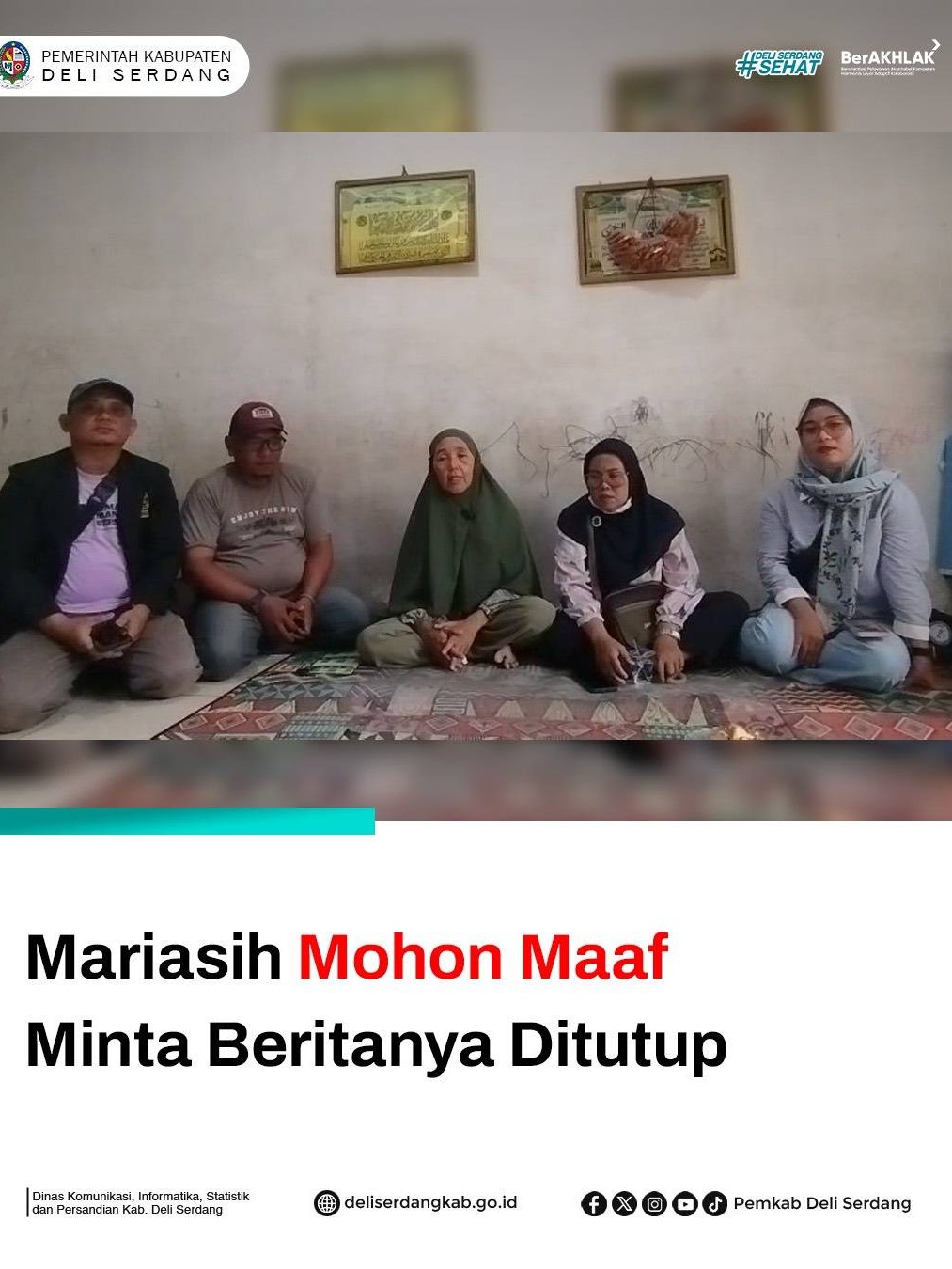 Mariasih Mohon Maaf Minta Berita Ditutup