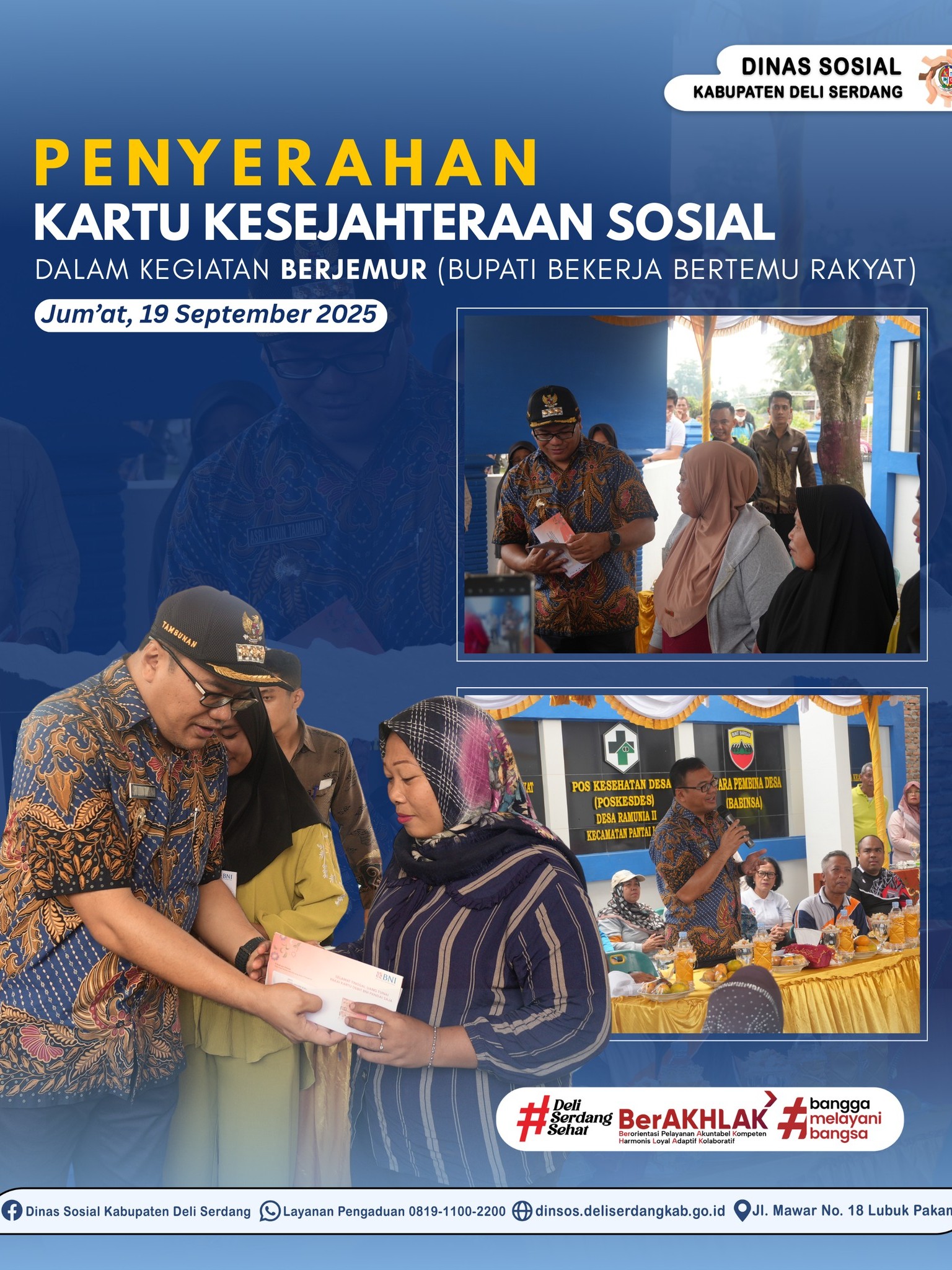 PENYERAHAN KARTU KESEJAHTERAAN SOSIAL